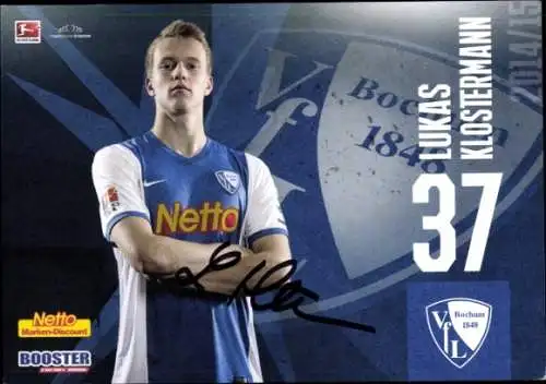 Autogrammkarte Fußballer Lukas Klostermann, VFL Bochum, Autogramm