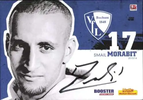 Autogrammkarte Fußballer Smail Morabit, VFL Bochum, Autogramm
