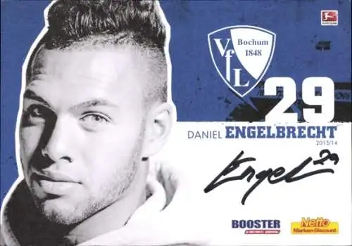 Autogrammkarte Fußballer Daniel Engelbrecht, VFL Bochum, Autogramm