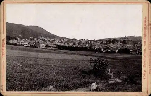 Kabinett Foto Friedrichroda im Thüringer Wald, Panorama vom Philosophenweg aus