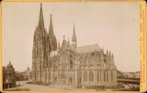 Kabinett Foto Köln am Rhein, Dom, Südseite