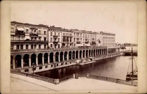 Kabinett Foto Hamburg Mitte Neustadt, Alsterarkaden
