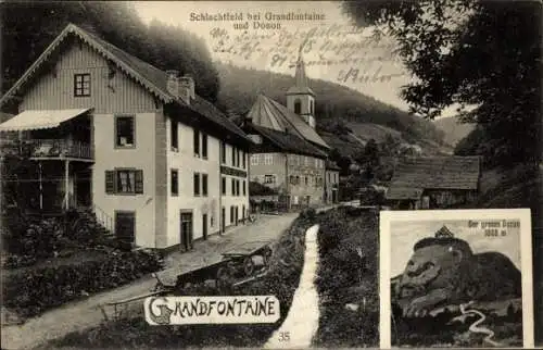 Ak Grandfontaine Michelbrunn Elsass Bas Rhin, Schlachtfeld, Donon