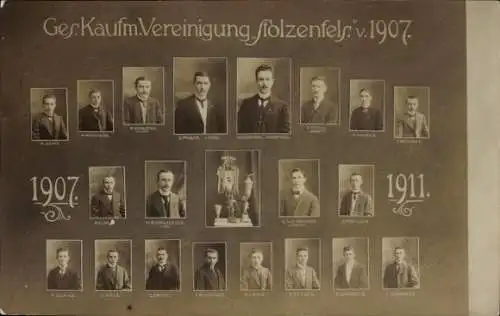 Ak Stolzenfels Koblenz am Rhein, Ges. Kaufmännische Vereinigung 1907-1911