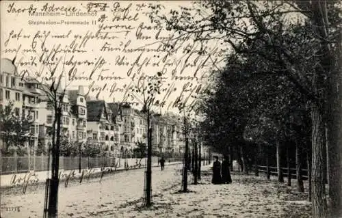 Ak Lindenhof Mannheim in Baden, Stephanien-Promenade 11