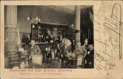 Ak Hamburg Mitte Altstadt, Restaurant und Café Schülke, Holstenwall 1