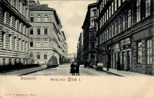 Ak Wien 1 Innere Stadt, Hegelgasse, Geschäft Elbemühl