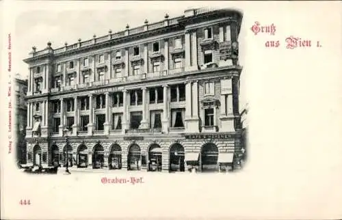 Ak Wien 1 Innere Stadt, Graben-Hof, Café E. Heydner