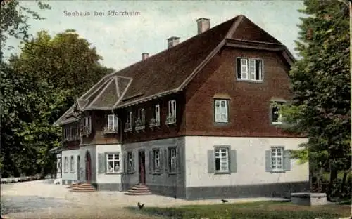 Ak Pforzheim im Schwarzwald, Gastwirtschaft Seehaus