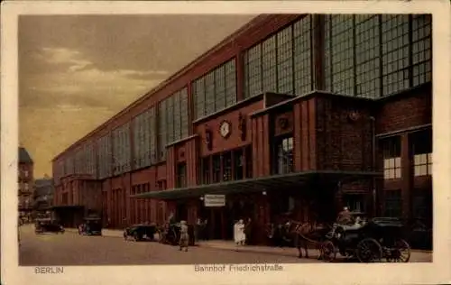 Ak Berlin Mitte, Bahnhof Friedrichstraße