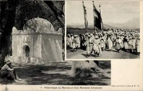 Ak Marabout Sidi Mohand Amokran Algerien, muslimische Pilger