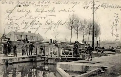 Ak Iwuy Nord, Schleuse