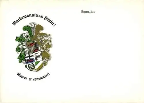 Studentika Ak Bonn, Corps Markomannia, Wappen, WSC