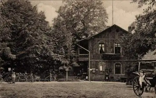 Ak Vockerode Oranienbaum Wörlitz in Anhalt, Sieglitzer Berg, Holzhaus