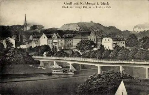 Ak Kalkberge Rüdersdorf in der Mark, Lange Brücke, Hohe Halde