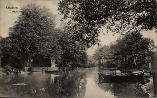 Ak Grabow in Mecklenburg, an der Elde