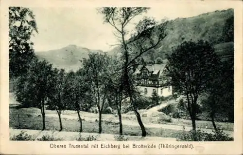 Ak Brotterode Trusetal in Thüringen, Oberes Trusental, Eichberg