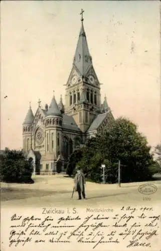 Ak Zwickau in Sachsen, Moritzkirche