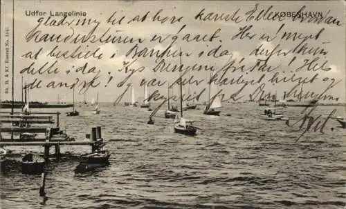 Ak København Kopenhagen Dänemark, Udfor Langelinie
