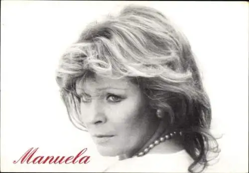 Foto Sängerin Manuela, Portrait, Autogramm