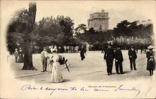 Ak Vincennes Val de Marne, Donjon, Burg