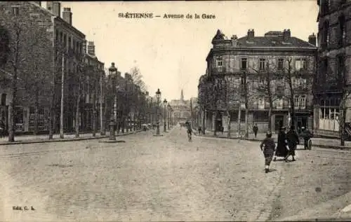 CPA Saint-Étienne Loire, Avenue de la Gare