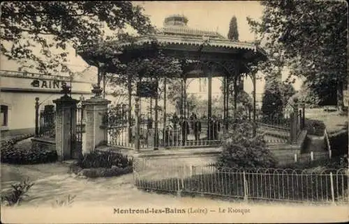Ak Montrond les Bains Loire, Kiosque