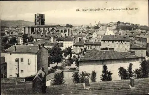 Ak Montbrison Loire, Stadtansicht von  Architektur, Landschaft, historische Gebäude
