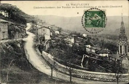 Ak Valfleury Loire, Gesamtansicht