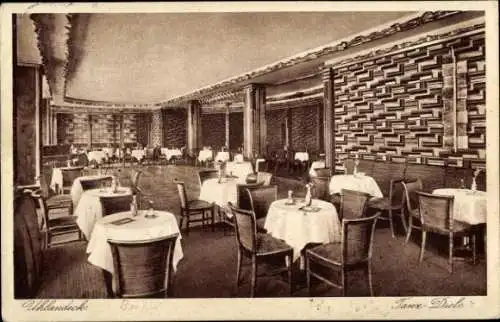 Ak Berlin Charlottenburg, Kurfürstendamm, Restaurant Uhlandeck, Innenansicht Tanz Diele