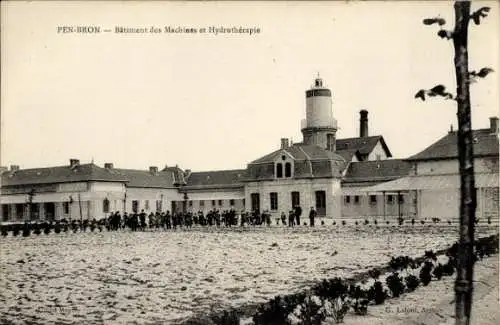 Ak La Turballe Loire-Atlantique, Pen Bron, Batiment des Machines et Hydrotherapie
