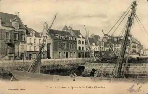 Ak Le Croisic Loire Atlantique, Quais de la Petite Chambre