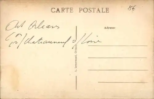 CPA Châteauneuf-sur-Loire Loiret, Les Halles