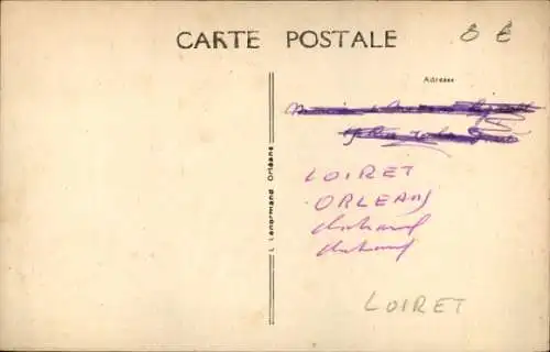 CPA Châteauneuf-sur-Loire Loiret, Entrée de la Grande Rue