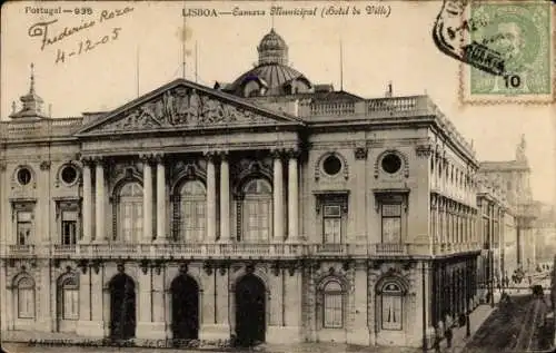 Ak Lisboa Lissabon Portugal, Camara Municipal,  Architektur, Portugal
