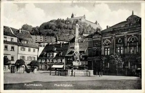 Ak Kulmbach in Oberfranken, Marktplatz