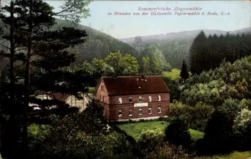Ak Schleifreisen in Thüringen, Sommerfrische Ziegenmühle, Waldlandschaft