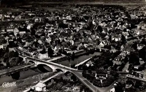 Ak Rinteln an der Weser, Luftbild