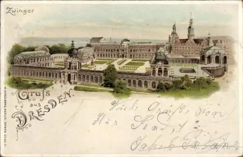 Litho Dresden Altstadt, Zwinger