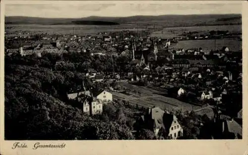 Ak Fulda in Hessen, Gesamtansicht von  Stadt des deutschen Barocks