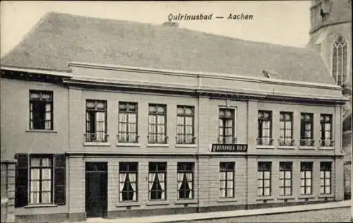 Ak Aachen, Quirinusbad, Gebäudeansicht, r Stil