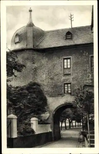 Ak Leutesdorf am Mittelrhein, oberes Zolltor