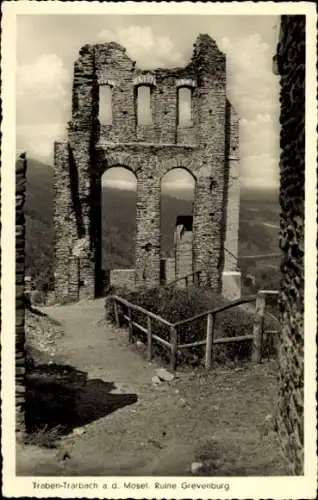 Ak Traben Trarbach an der Mosel, Ruine Grevenburg