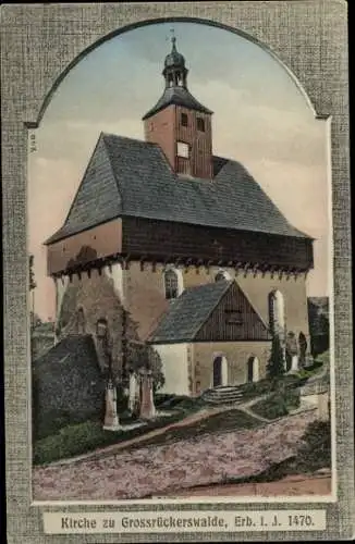 Ak Großrückerswalde im Erzgebirge, Kirche