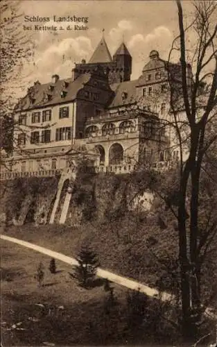 Ak Ratingen Nordrhein Westfalen, Schloss Landsberg bei Kettwig