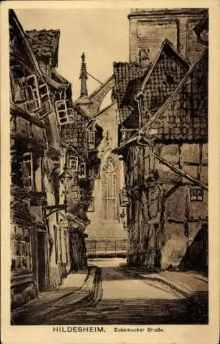 Ak Hildesheim in Niedersachsen, Eckemecker Straße