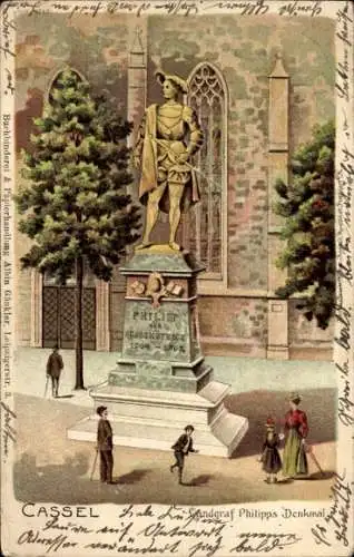 Litho Kassel in Hessen, Landgraf Philipps-Denkmal
