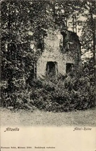 Ak Alt Zella Nossen in Sachsen, Abtei Ruine