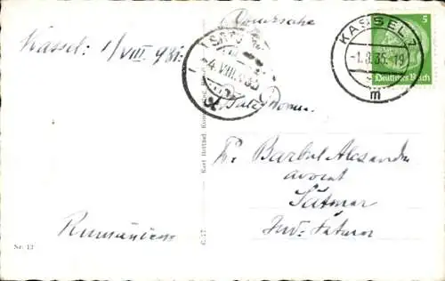 Ak Kassel in Hessen, an der Fulda