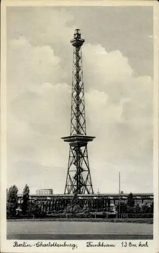 Ak Berlin Charlottenburg Westend, Funkturm